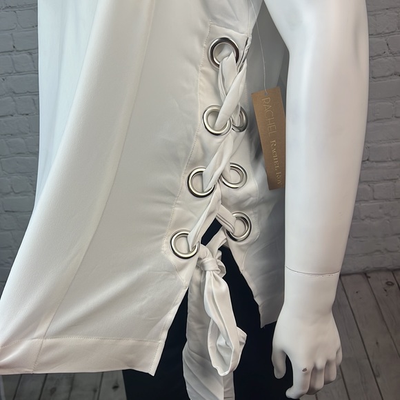 Rachel Roy White Side Tie Tank Top Size 2X - Picture 5 of 5